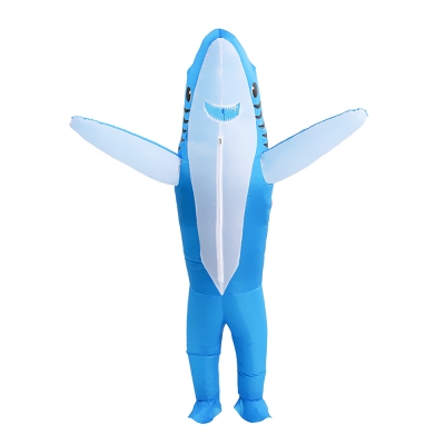 Надувной карнавальный костюм Акула, голубой (детский), рост 120-150см FZ1758AS-1